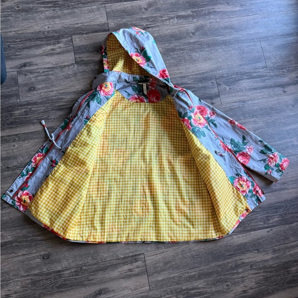 Matilda Jane Gray and Pink Floral Raincoat - Picture 3 of 7